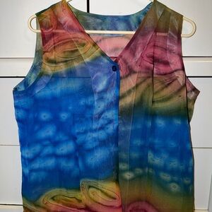 Multicolor Sleeveless Women's Top